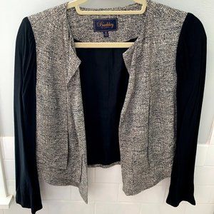 Madewell Buckley Tailors Pleated Open Blazer